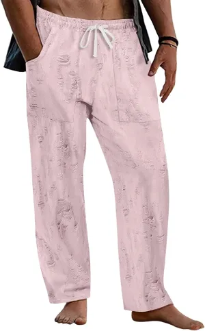 2025 Men's Casual Pants Drawstring Loose Breathable Pants