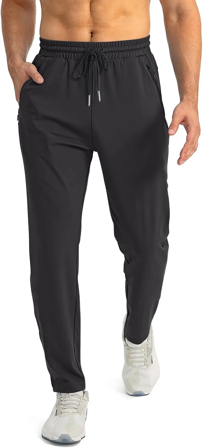 2025 Men's Casual Pants Drawstring Zipper Breathable Cotton Pants
