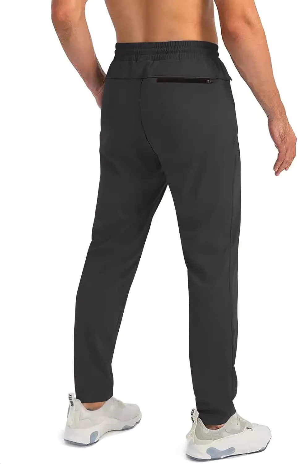 2025 Men's Casual Pants Drawstring Zipper Breathable Cotton Pants