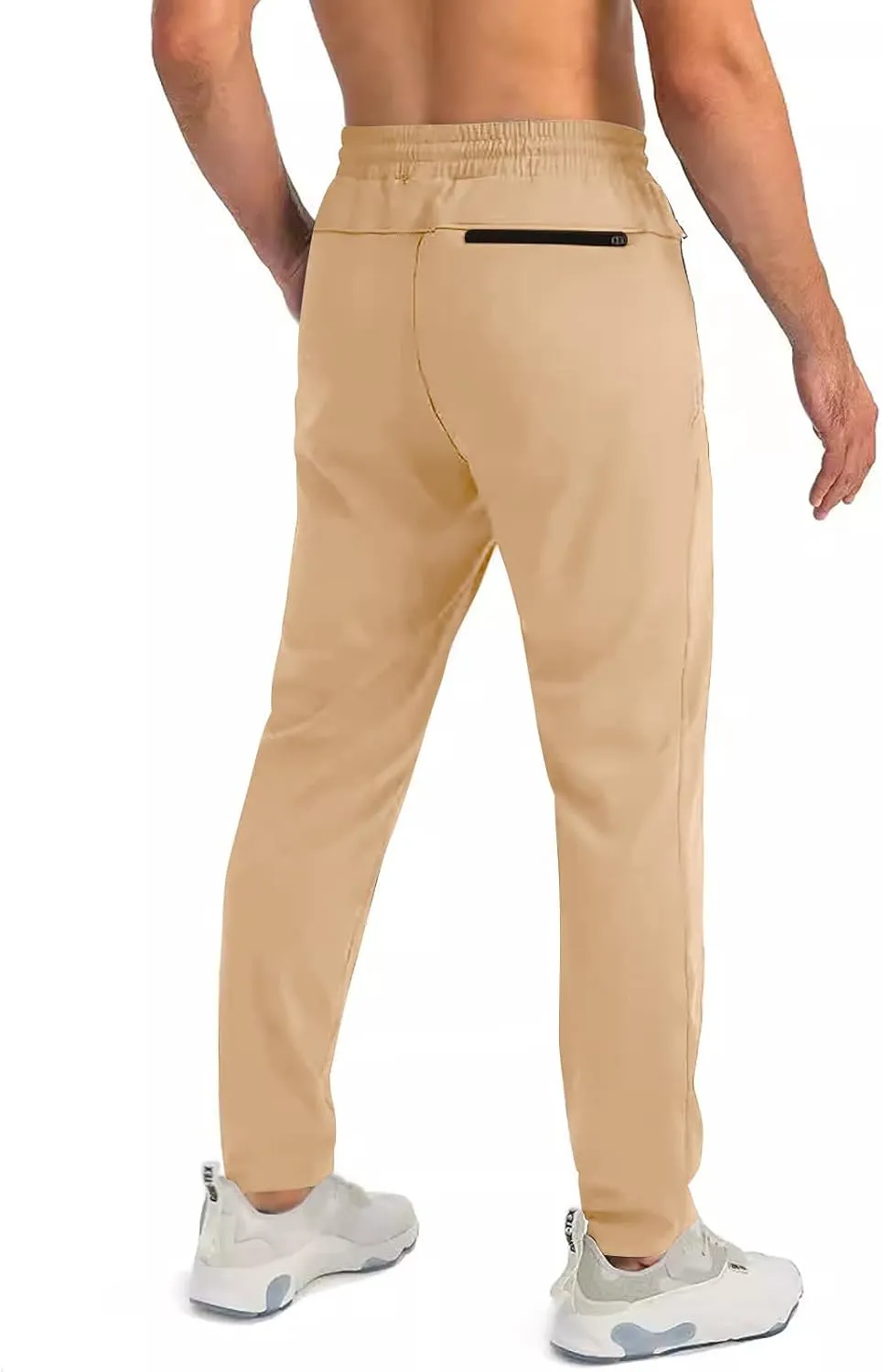2025 Men's Casual Pants Drawstring Zipper Breathable Cotton Pants