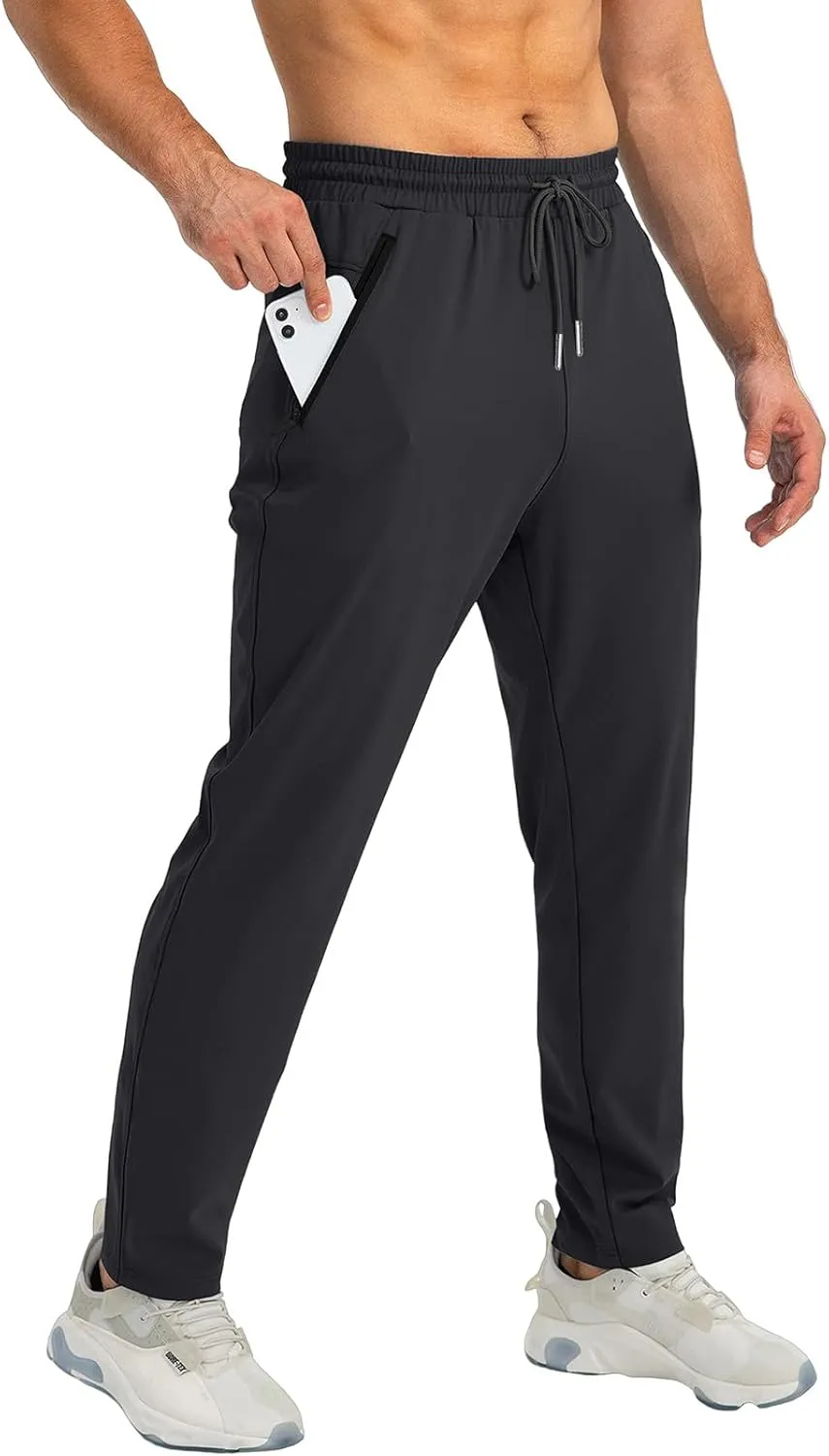 2025 Men's Casual Pants Drawstring Zipper Breathable Cotton Pants