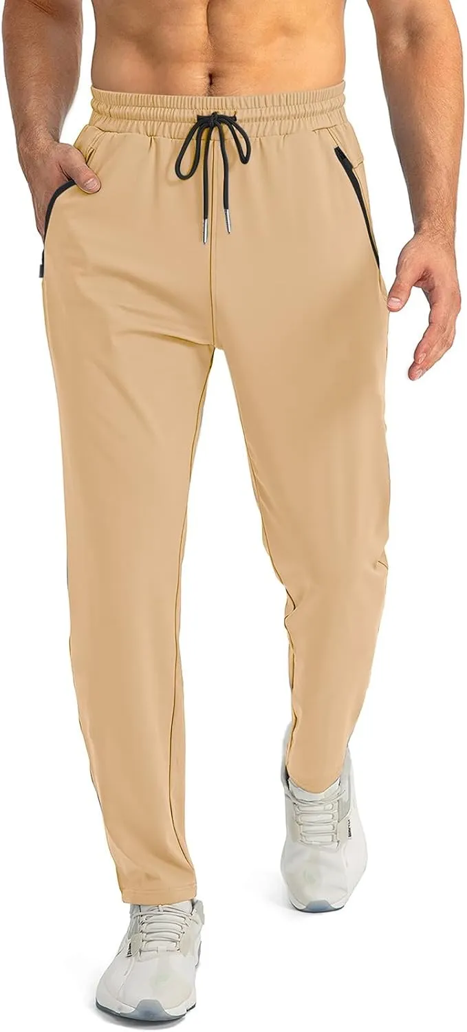2025 Men's Casual Pants Drawstring Zipper Breathable Cotton Pants