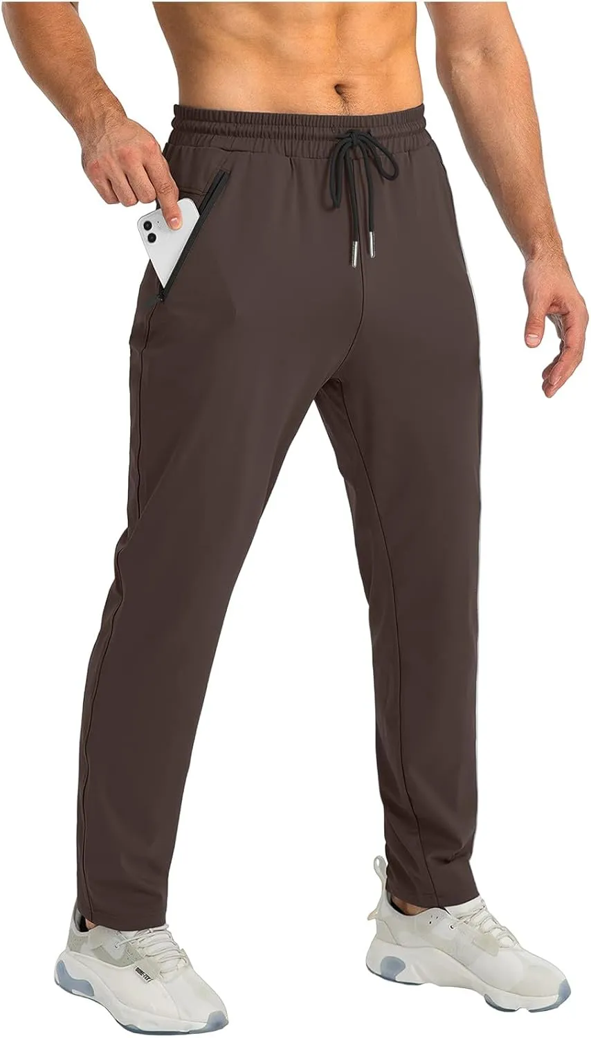 2025 Men's Casual Pants Drawstring Zipper Breathable Cotton Pants