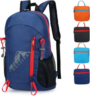20L Lightweight Foldable Waterproof Hiking Backpack, Packable Travel Daypack for Men Women (Dark Blue)