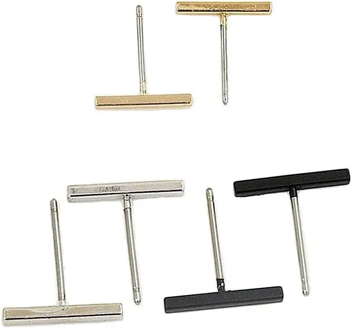 3 Pair Bar Earrings for Women Set for Men Mini Bar Stick Stud Earrings