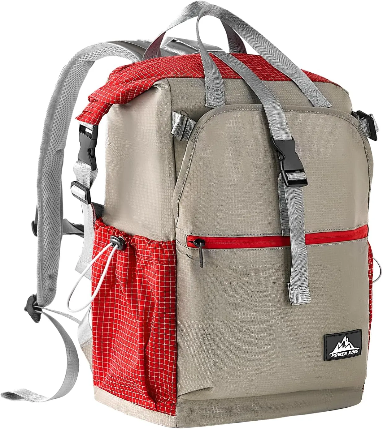 35L Lightweight Portable Backpacks,Water-resistant UHMWPE Casual Daypack Backpacks For Man Woman,Foldable Camping Backpack Fit For Hiking Camping Travel (Red)