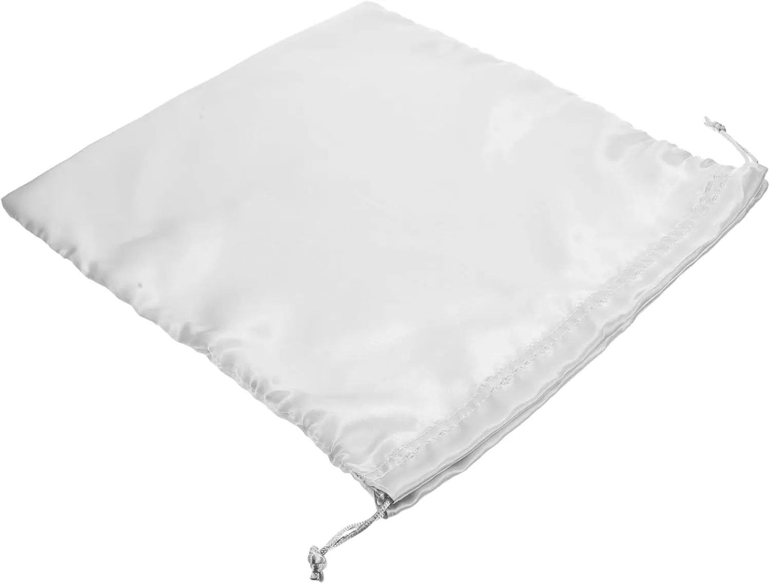 4 Silk Drawstring Pouches Travel Toiletry Bag Home Storage Organize Clothes Light Compact