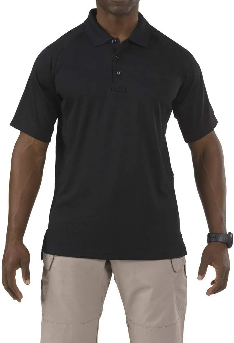 5.11 Tactical Men's Performance Short Sleeve Polo, 100% Polyester, Moisture Wicking, Style 71049