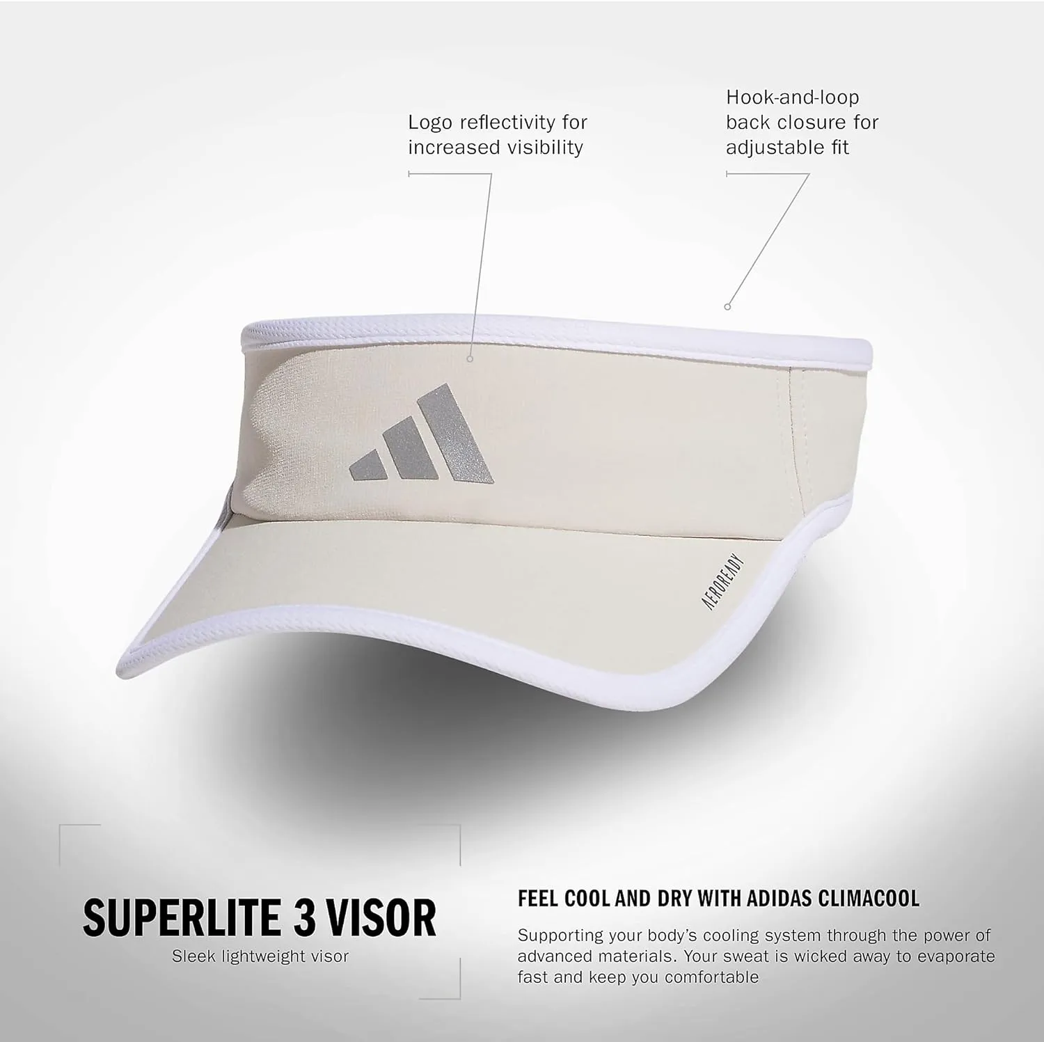 adidas Superlite, Sun Visor Hat for Women, Sport Performance, Outdoor Activities