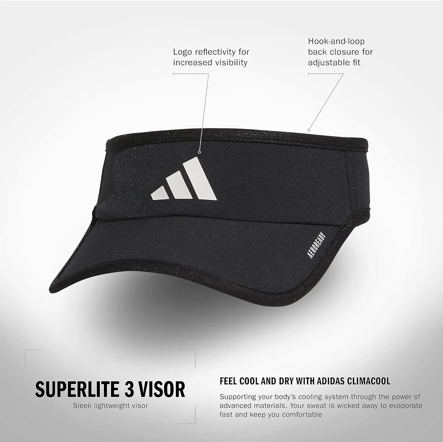 adidas Superlite, Sun Visor Hat for Women, Sport Performance, Outdoor Activities