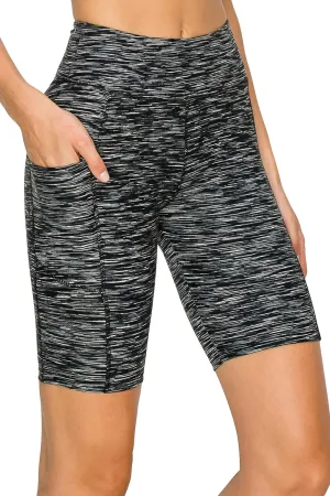 ALWAYS Women's High Waist Bike Shorts - Athletic Workout Tummy Control Stretch Running Yoga Pants
