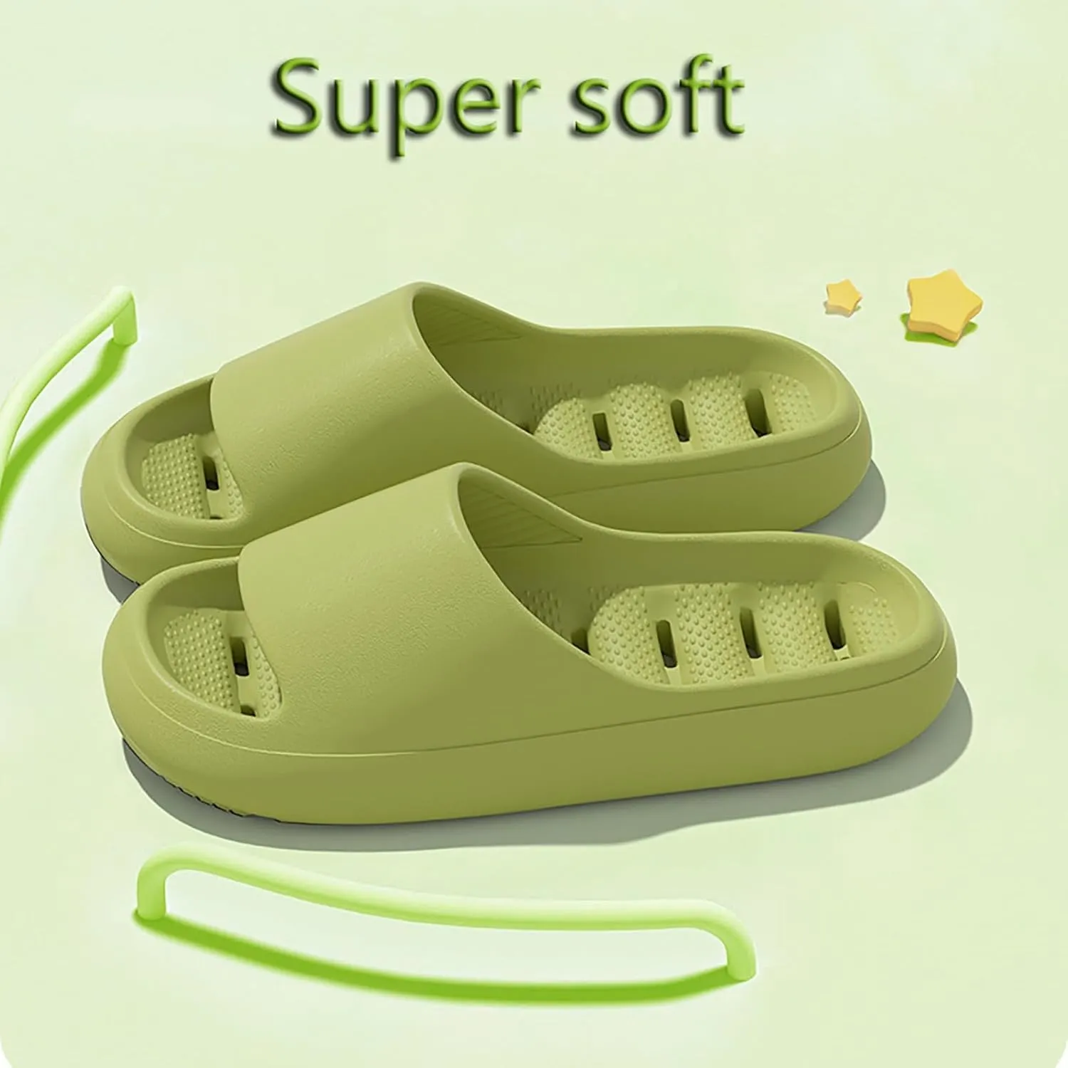 Bath Slippers Womens Sandals with Arch Support Shower Shoes for Living Room Pool Beach Spa Public Showers