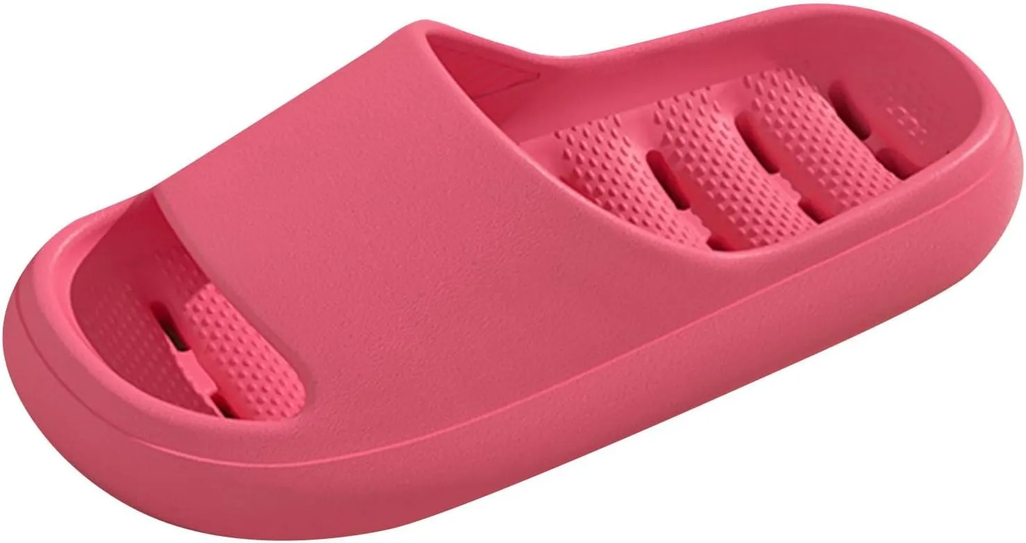 Bath Slippers Womens Sandals with Arch Support Shower Shoes for Living Room Pool Beach Spa Public Showers