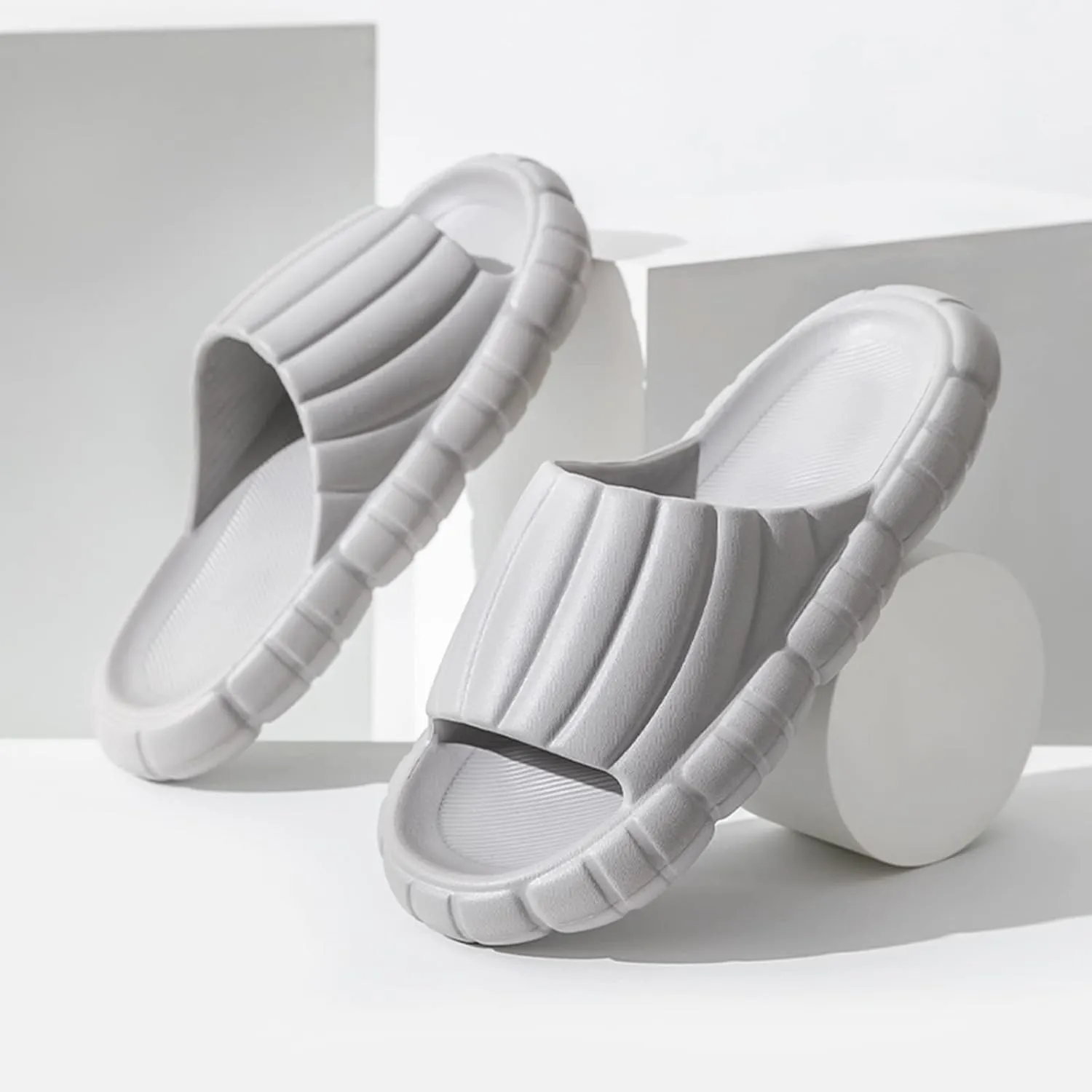 Bath Slippers Women's Slippers with Arch Support Ultra Comfort Non-Slip Shower Sandals Indoor and Outdoor