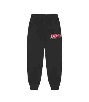 BB ASTRO SMALL LOGO SWEATPANTS - BLACK/PINK LOGO
