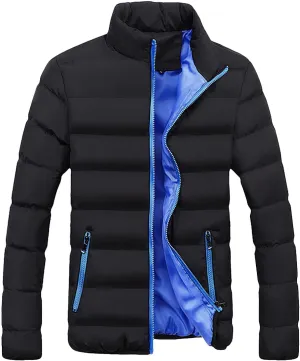 BIFUTON Winter Jackets for Men,Men's Winter Jacket - Lightweight Quilted Puffer Parka Coat Warm Padded Windbreaker Ski Jacket