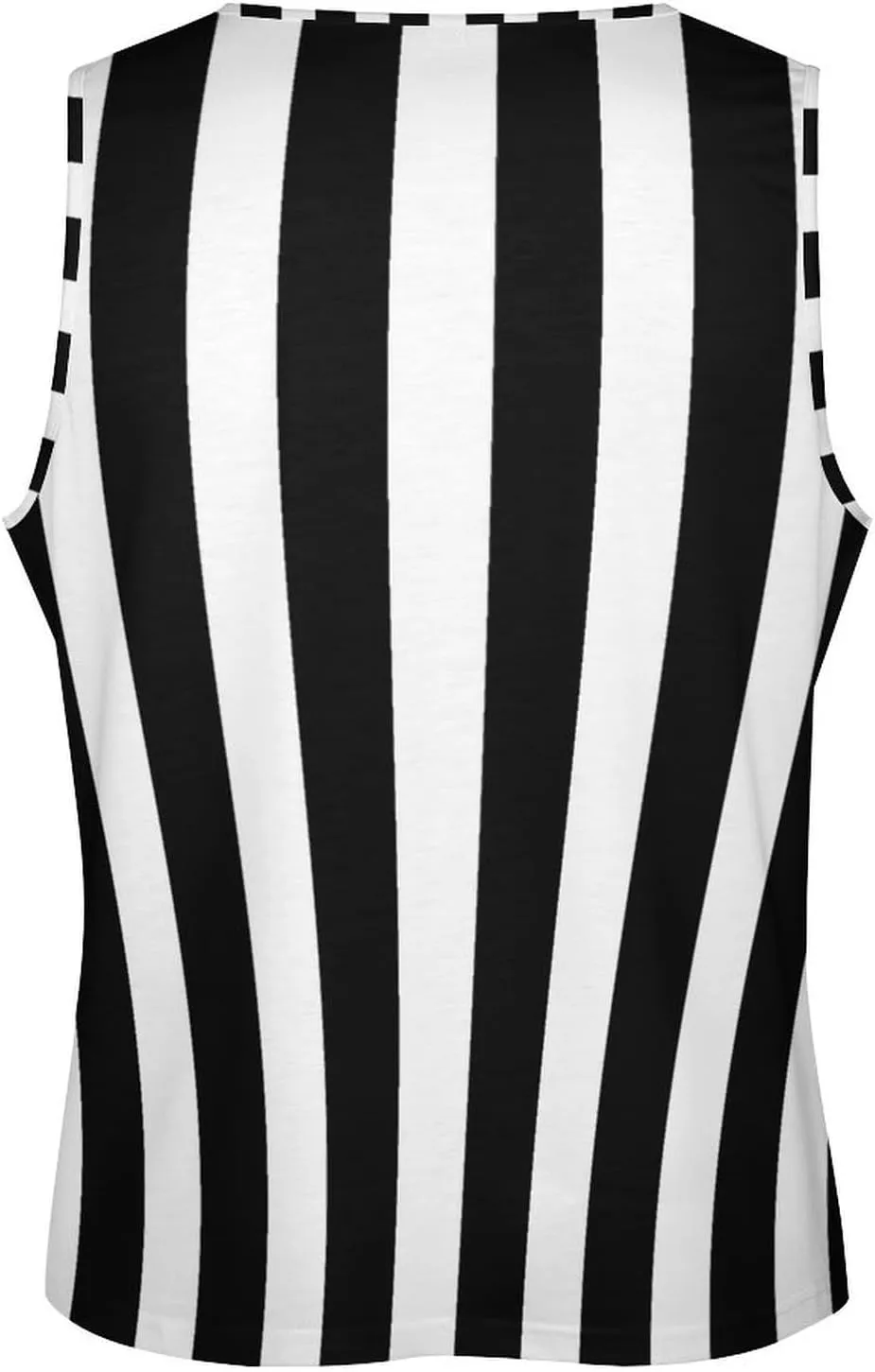 Black And White Cool Stripe Men's Tank Top Casual Sleeveless Muscle Shirts Gym Vest Sportswear for Indoor Outdoor
