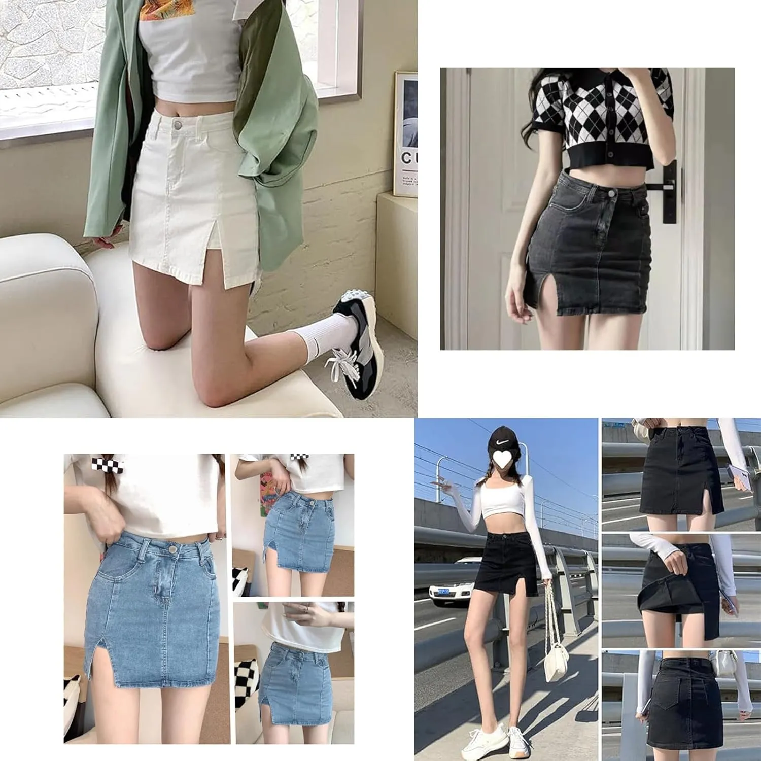 Bloomy Skorts, Women's Stretchy High Waisted Skort with Built-in Shorts, for Yoga Gym Travel, Plus Size
