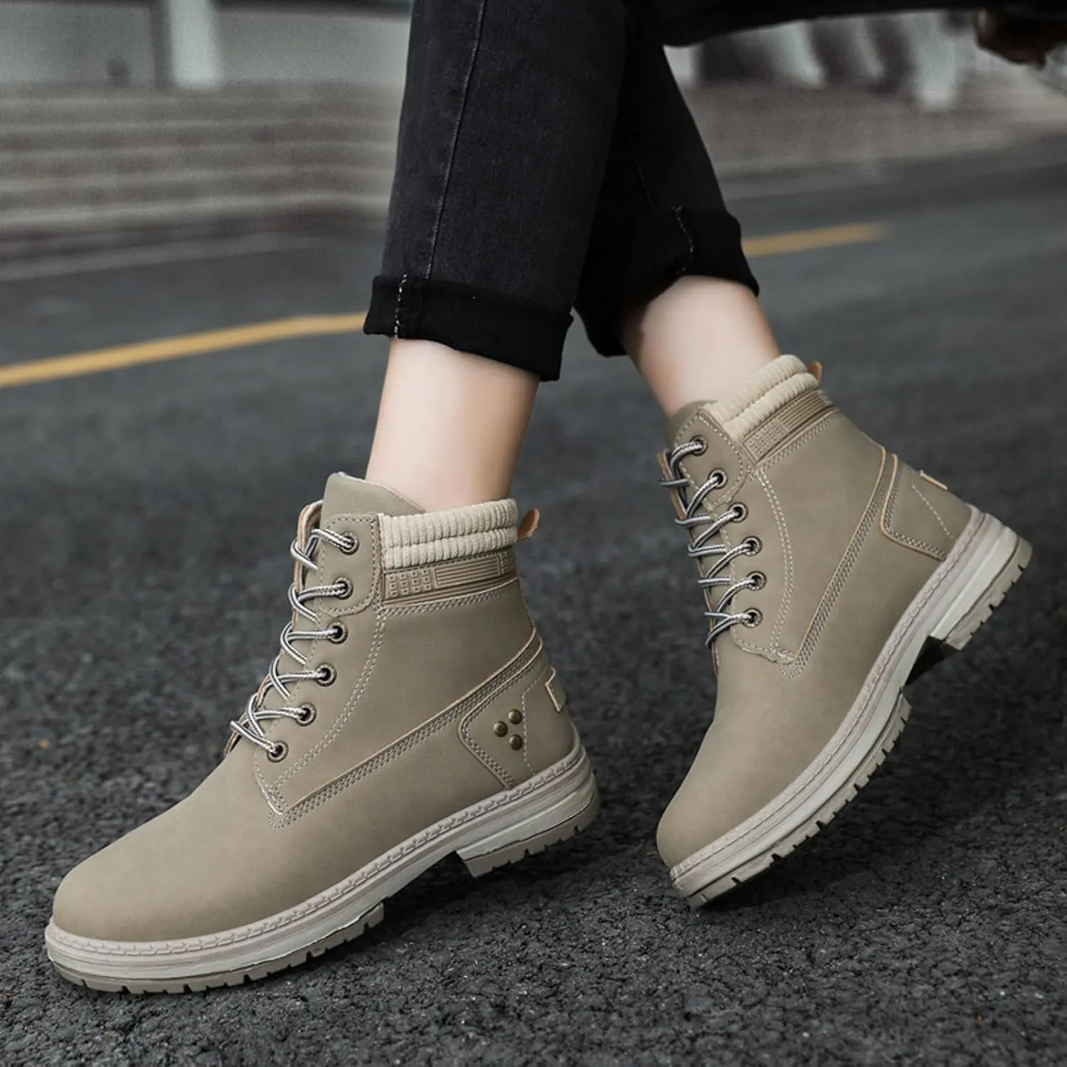 Boots for Women 2024 Large Size Women's Boots Outdoor Thick Bottom Autumn Winter Boots Hundred Combat Boots