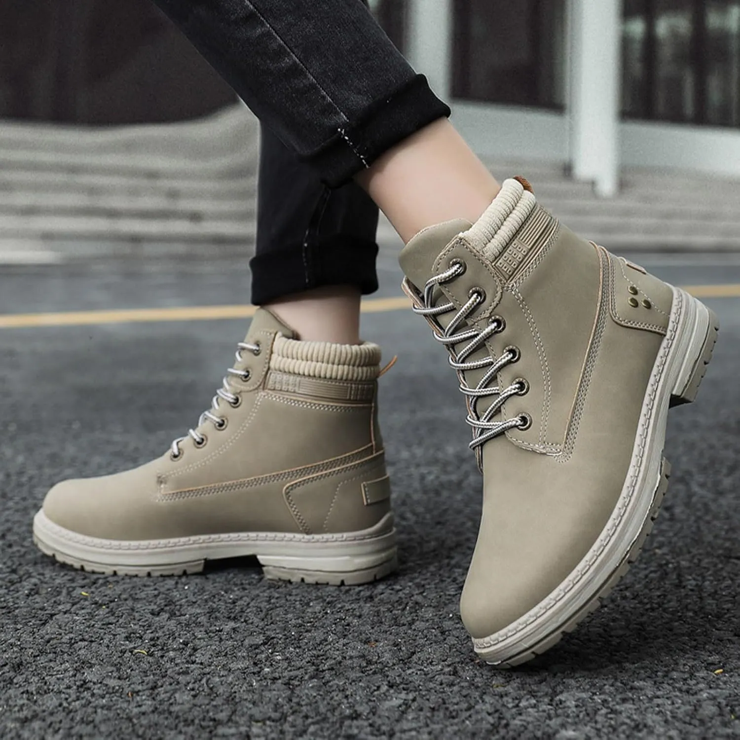 Boots for Women 2024 Large Size Women's Boots Outdoor Thick Bottom Autumn Winter Boots Hundred Combat Boots