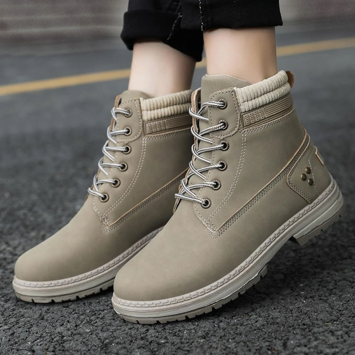 Boots for Women 2024 Large Size Women's Boots Outdoor Thick Bottom Autumn Winter Boots Hundred Combat Boots