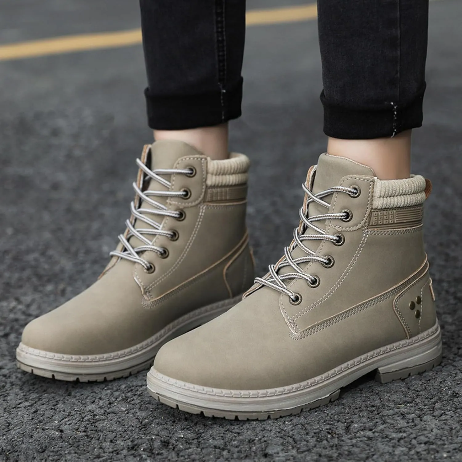 Boots for Women 2024 Large Size Women's Boots Outdoor Thick Bottom Autumn Winter Boots Hundred Combat Boots