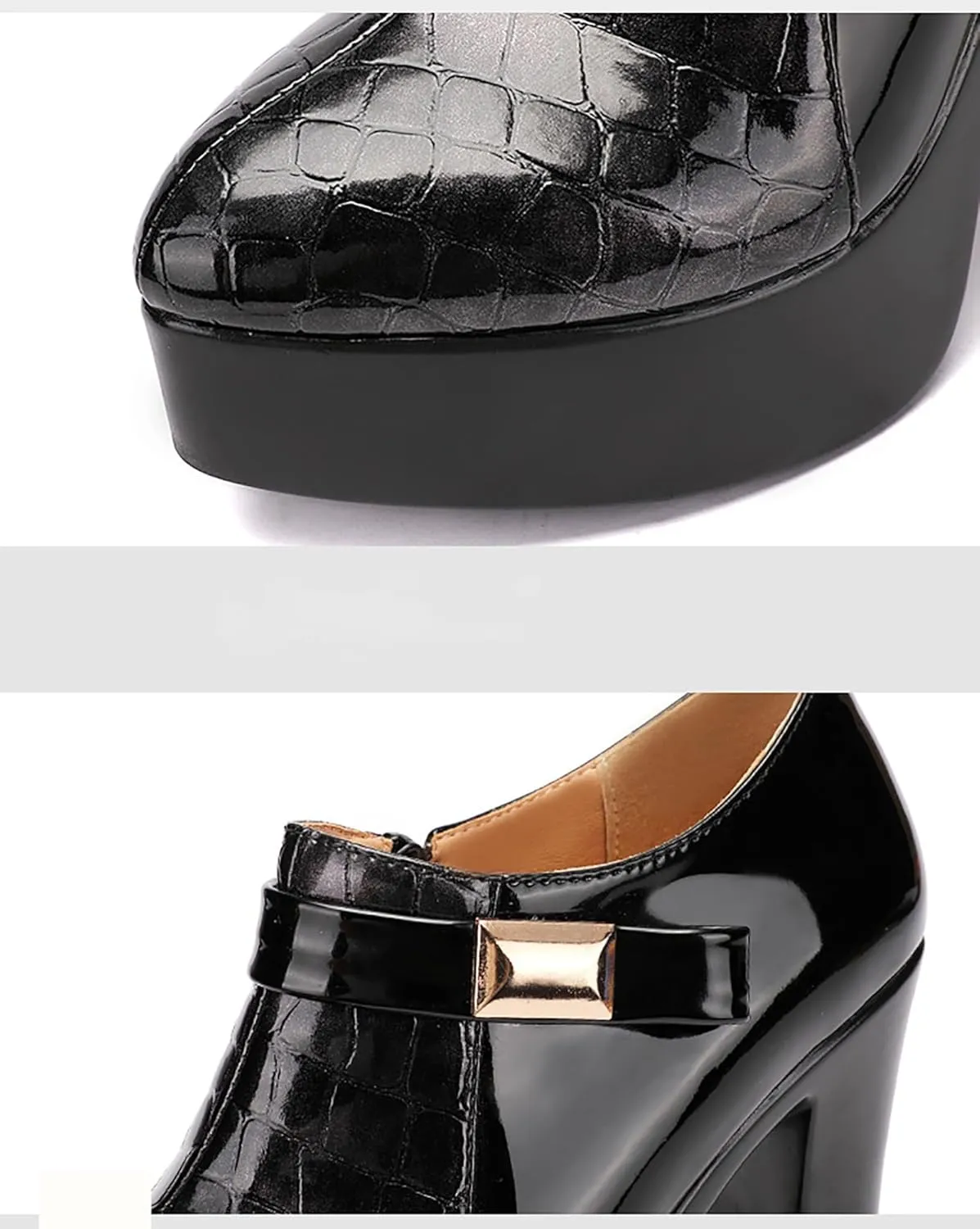 Boots for Women 2025 High Heel Waterproof Shoes Extra Wide Calf Cowboy Rain Snow Chelsea Fashion Booties