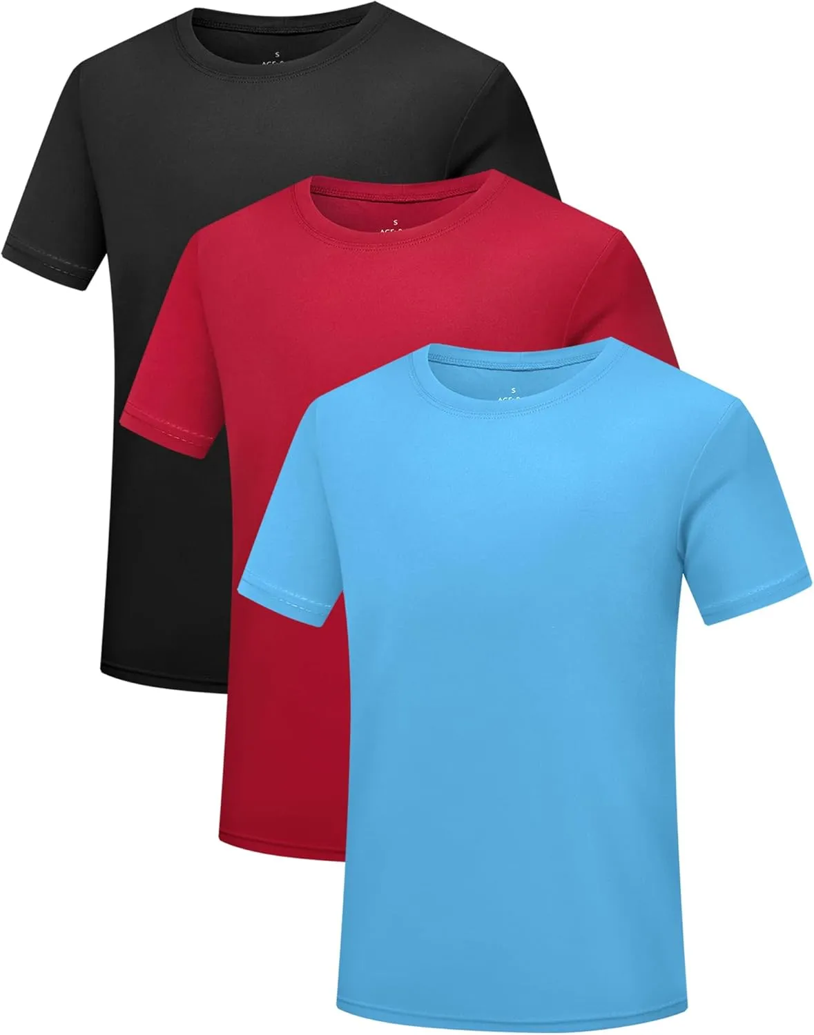 Boys Athletic Shirt Quick Dry Short Sleeve Performance Moisture Wicking T Shirt for Youth