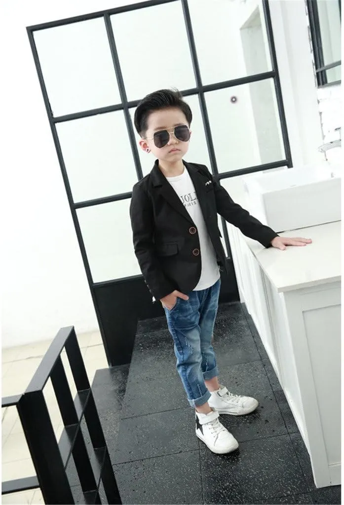 Boys Fashion Blazers Casual Jackets Coat 2-12Years