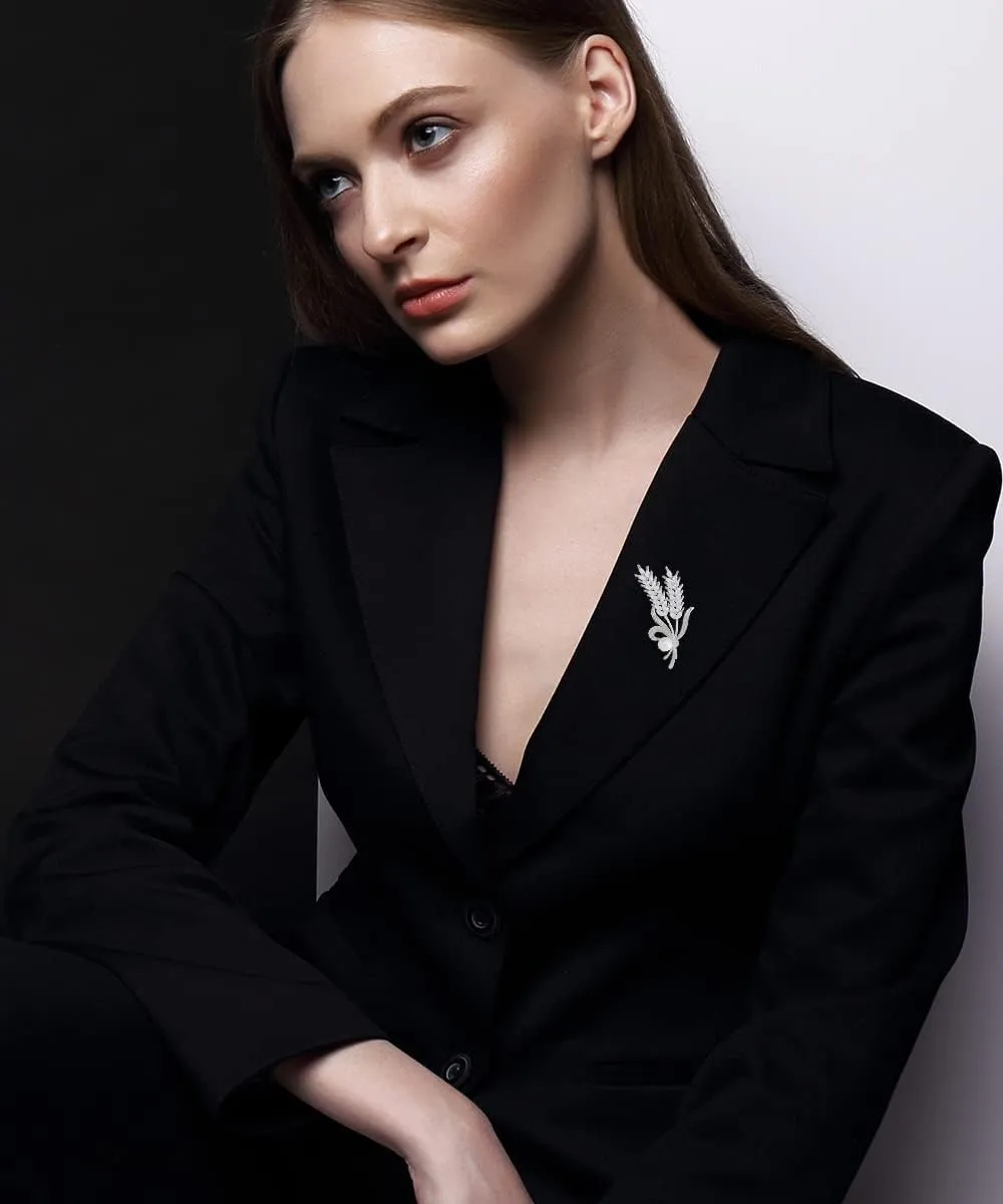 Brooches for Women, Cubic Zirconias Brooch Pins Elegant Fashionable Bouquet Pins Broach Jewelry for Wedding Party Birthday Banquet