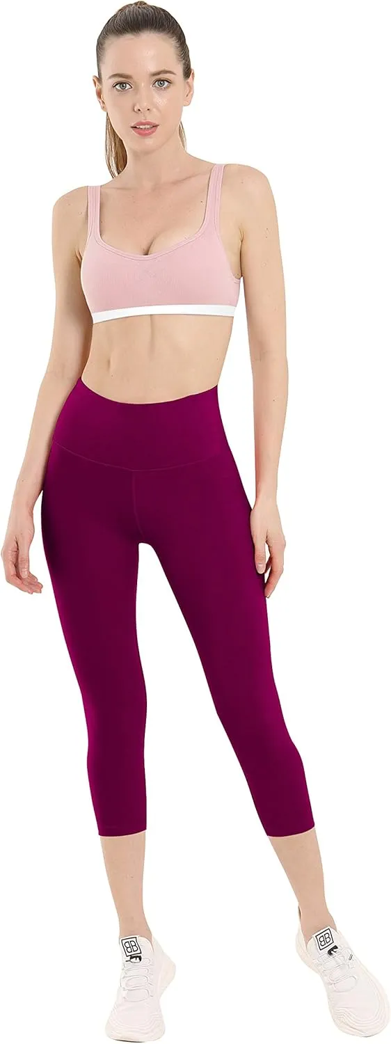 BUBBLELIME 25"/26"/27"/28" Basic/Super High Waist/Embossed Pattern Yoga Pants Running Workout Leggings Tummy Control