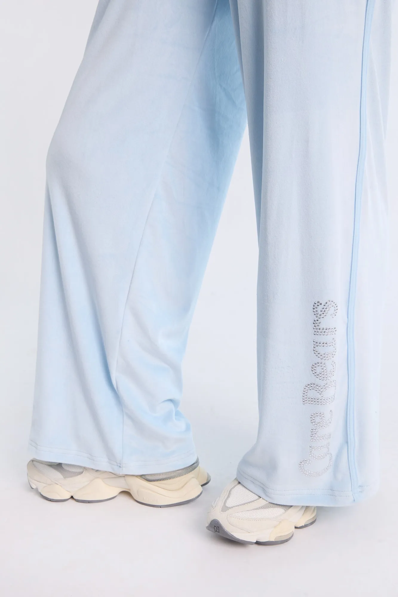 Care Bears Rhinestones Velour Zip-Up Hoodie And Sweatpants 2-Piece Set