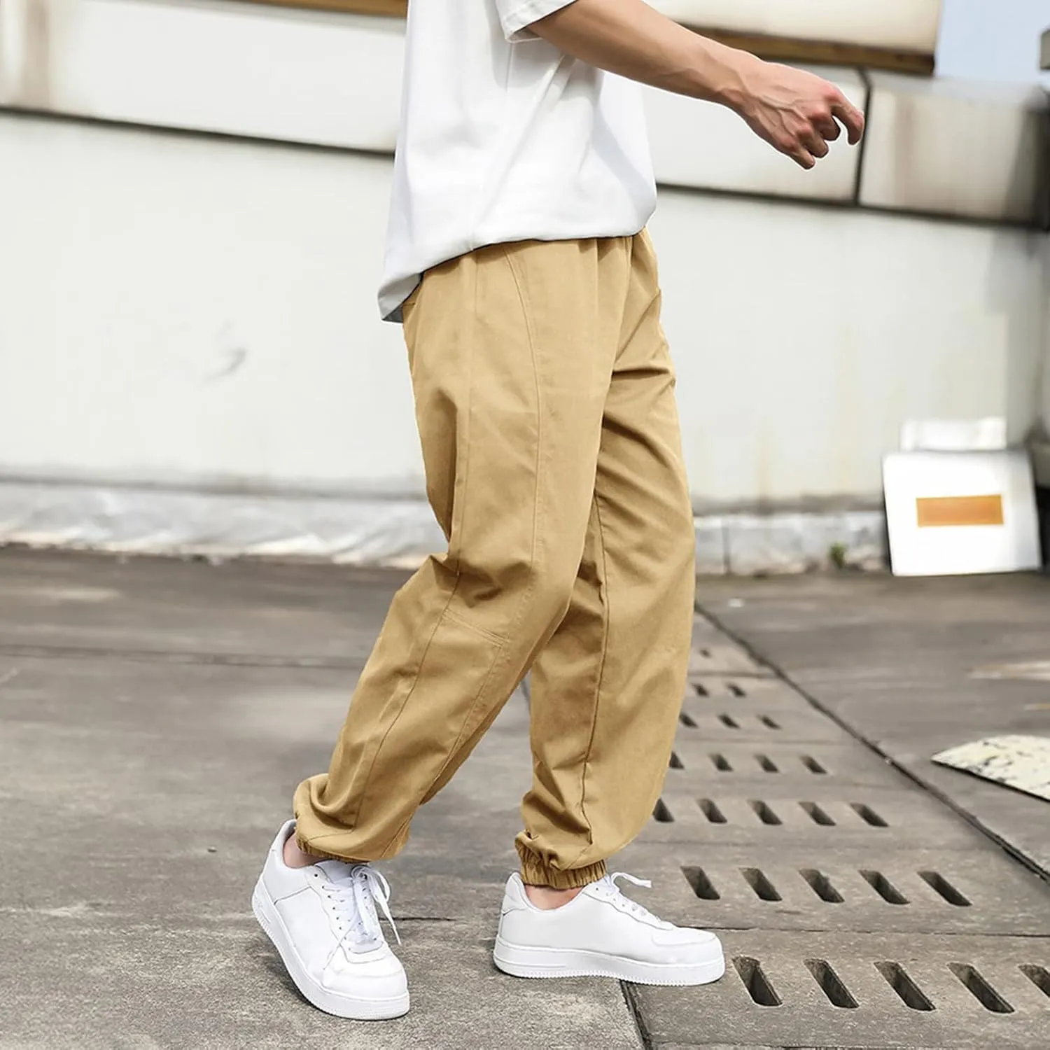 Cargo Pants for Men Relaxed Fit Athletic Pants Men Running Training Workout Casual Pants Slim fit with Zipper Pockets