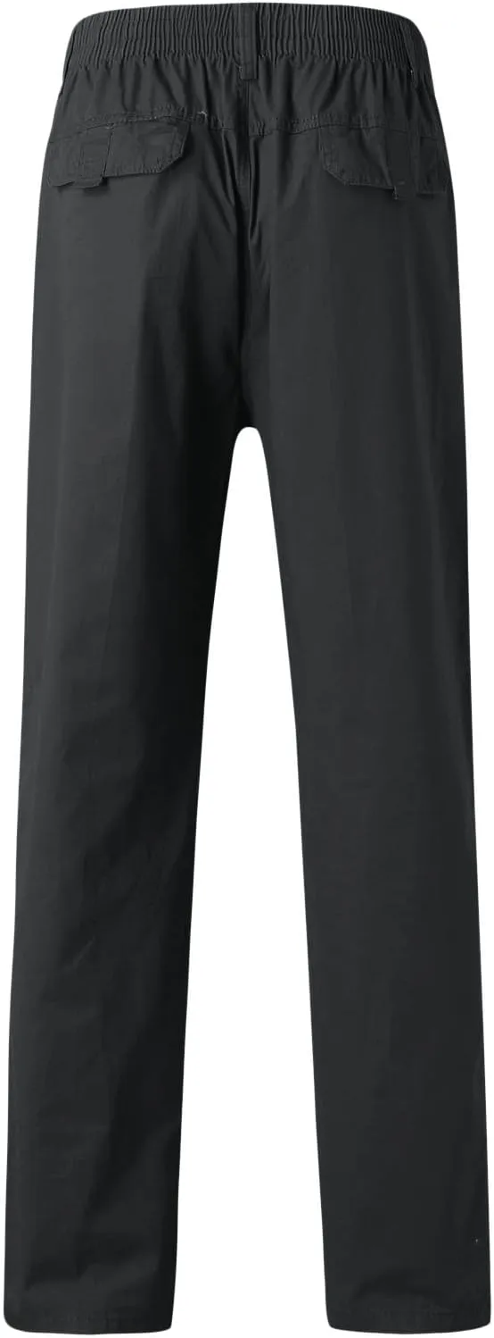 Cargo Pants for Men Relaxed Fit Elastic Bottom Men's Sports Fleece Jogger Pants Sweatpant for Men with Pockets Jogger