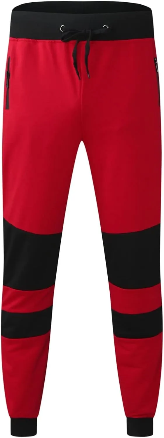 Cargo Pants for Men Relaxed Fit Heavyweight Fleece Cargo Sweatpant Stretch Elastic Waist Jogger Sport Pant Drawstring