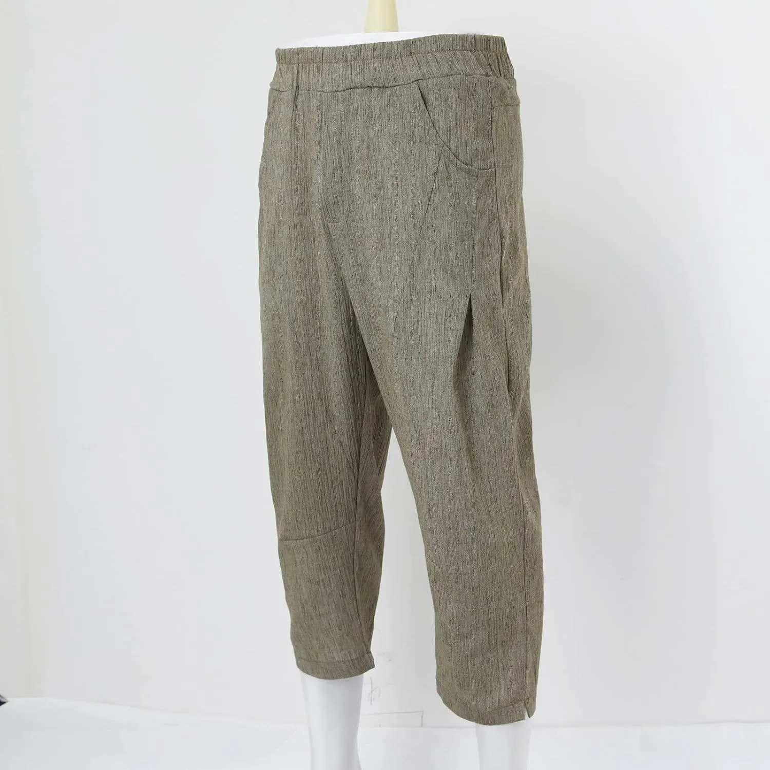Cargo Pants for Men Relaxed Fit Jogger Sweatpants Drawstring Outdoor Trousers with Pockets Men's Cotton Multi-Pockets