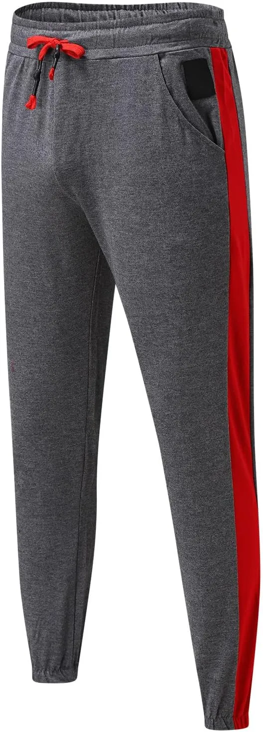 Cargo Pants for Men Relaxed Fit Mens Cargo Pants Fleece Lined with Pockets Open Bottom Cargo Pants Elastic Sweatpants