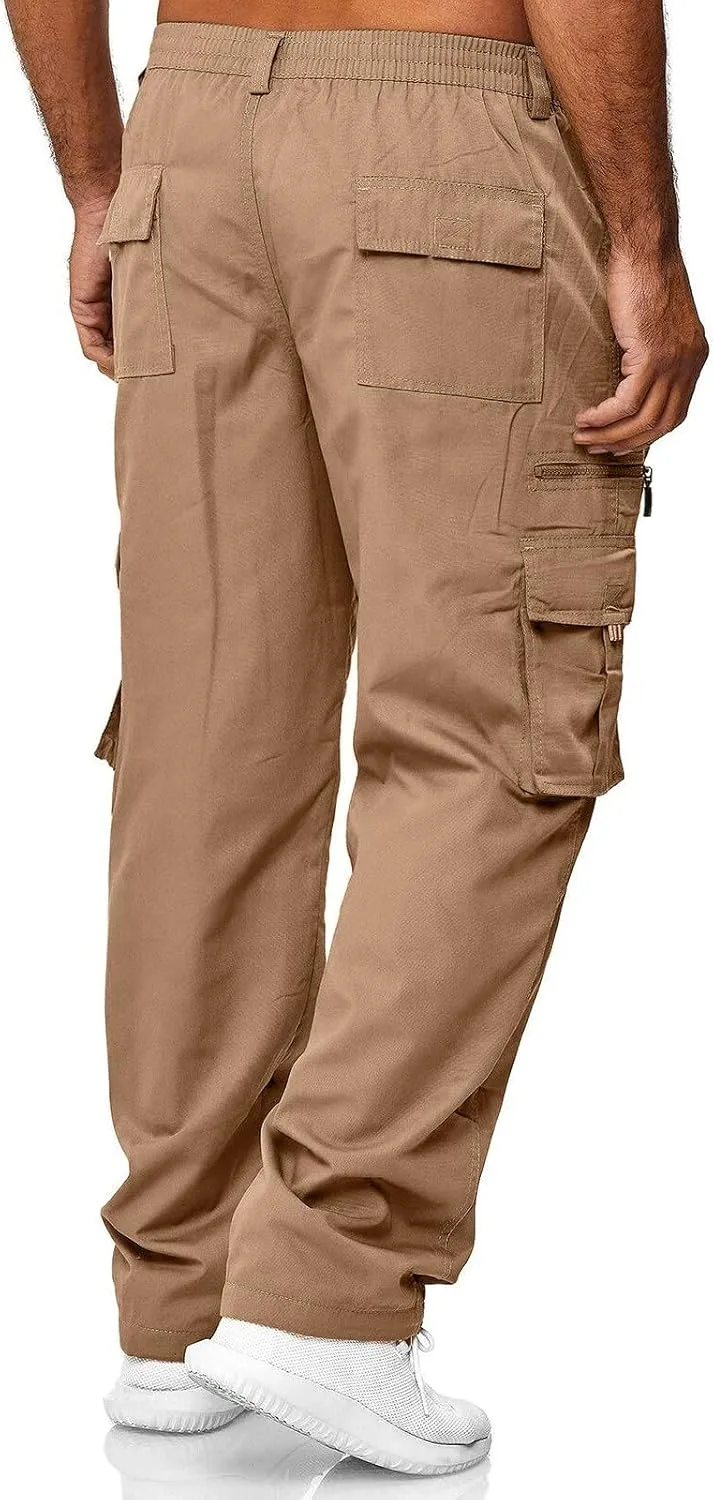Cargo Pants for Men Relaxed Fit Mens Cargo Pants Tapered Athletic Sweatpants for Jogging Running Exercise Gym Workout