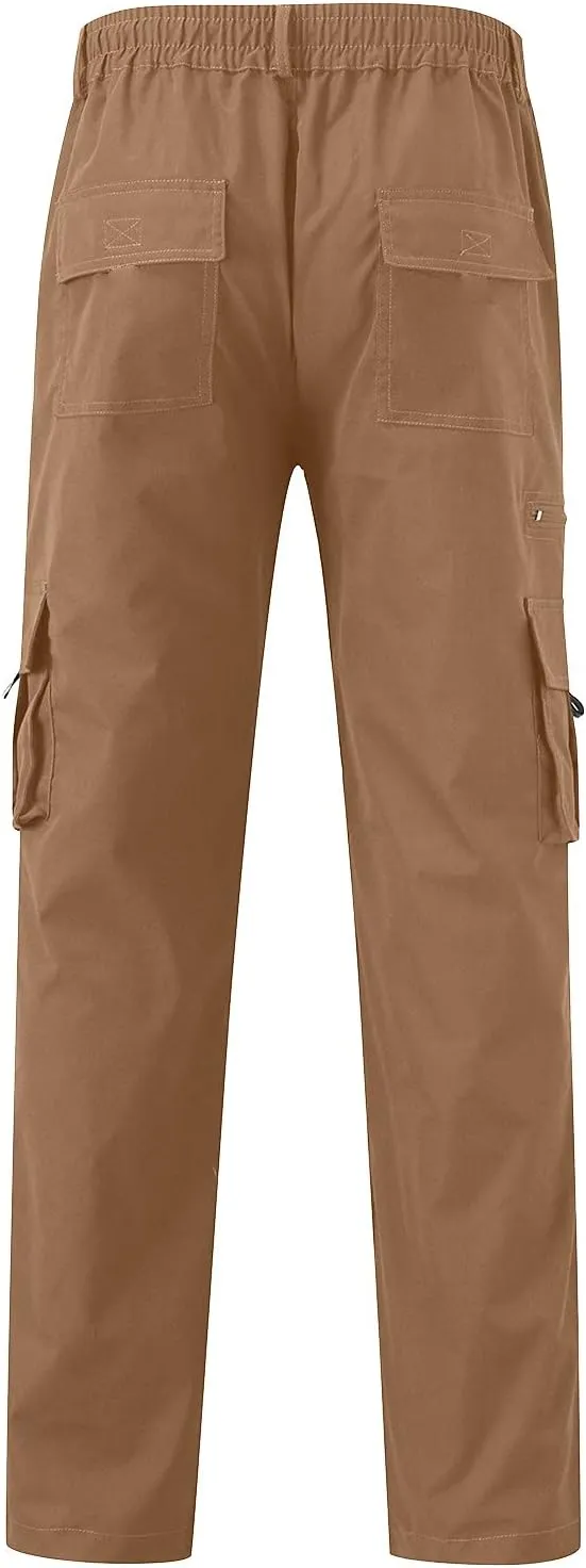 Cargo Pants for Men Relaxed Fit Mens Cargo Pants Tapered Athletic Sweatpants for Jogging Running Exercise Gym Workout