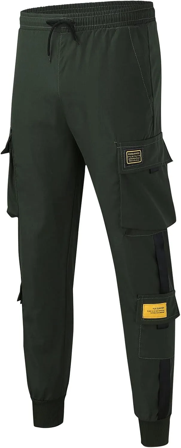 Cargo Pants for Men Relaxed Fit Men's Military Tactical Pants Big and Tall Work Hiking Trousers Workout Joggers Baggy