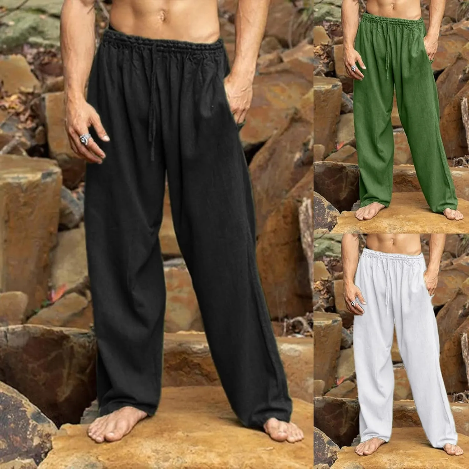 Cargo Pants for Men Relaxed Fit Moccasins Mens Joggers Casual Lightweight Loose Cargo Pants Sweatpants with Pockets