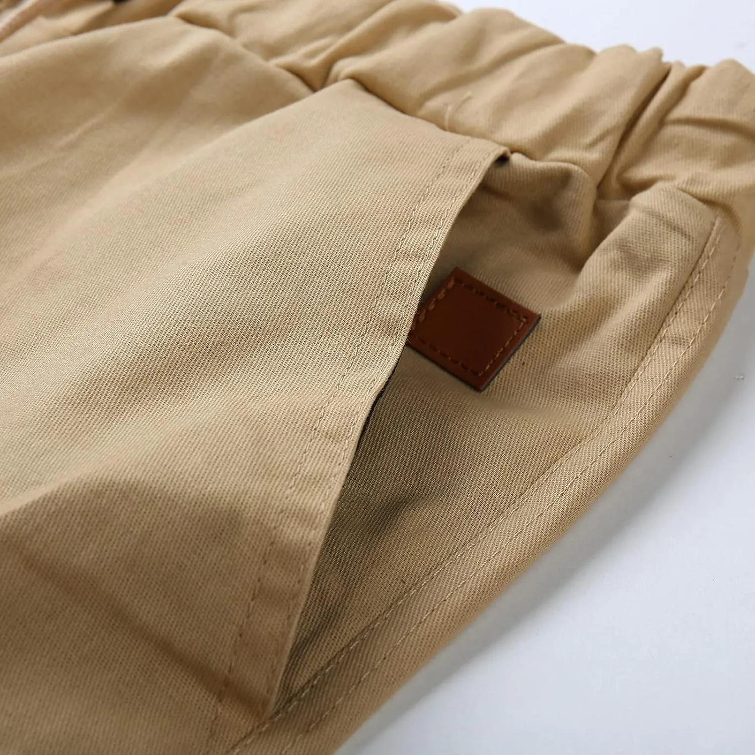 Cargo Pants for Men Relaxed Fit Pants Pocket Loose Fleece Casual Pants Men Fashion Elastic Waist Joggers Cargo Pants