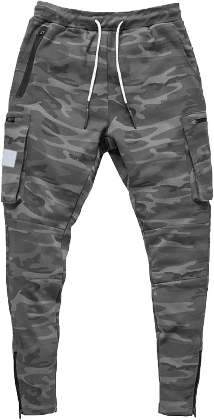 Cargo Pants for Men Relaxed Fit Running Workout Sweatpants Tapered Athletic Track Pants with Pockets Pants for Men