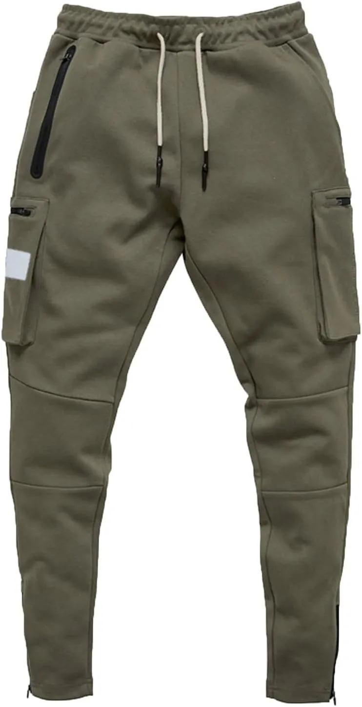 Cargo Pants for Men Relaxed Fit Running Workout Sweatpants Tapered Athletic Track Pants with Pockets Pants for Men