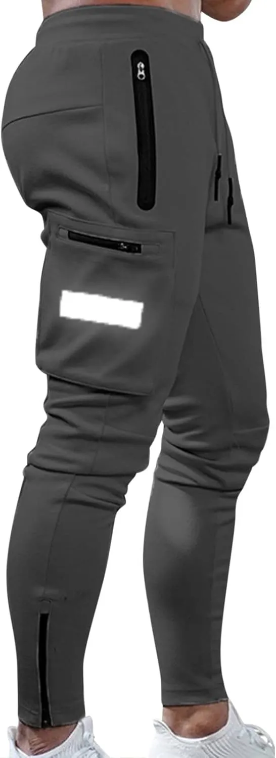 Cargo Pants for Men Relaxed Fit Running Workout Sweatpants Tapered Athletic Track Pants with Pockets Pants for Men
