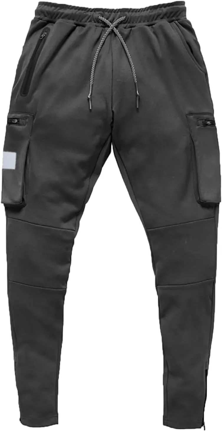 Cargo Pants for Men Relaxed Fit Running Workout Sweatpants Tapered Athletic Track Pants with Pockets Pants for Men