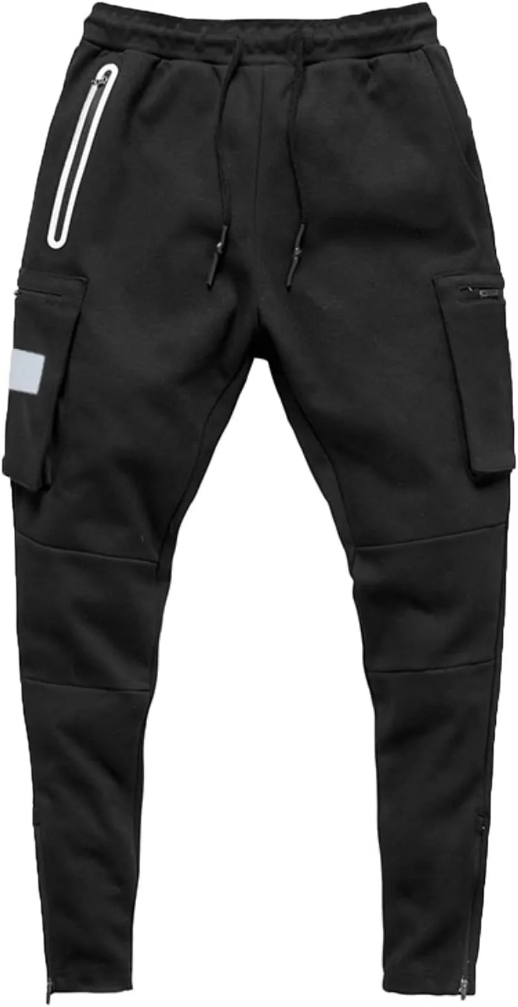 Cargo Pants for Men Relaxed Fit Running Workout Sweatpants Tapered Athletic Track Pants with Pockets Pants for Men