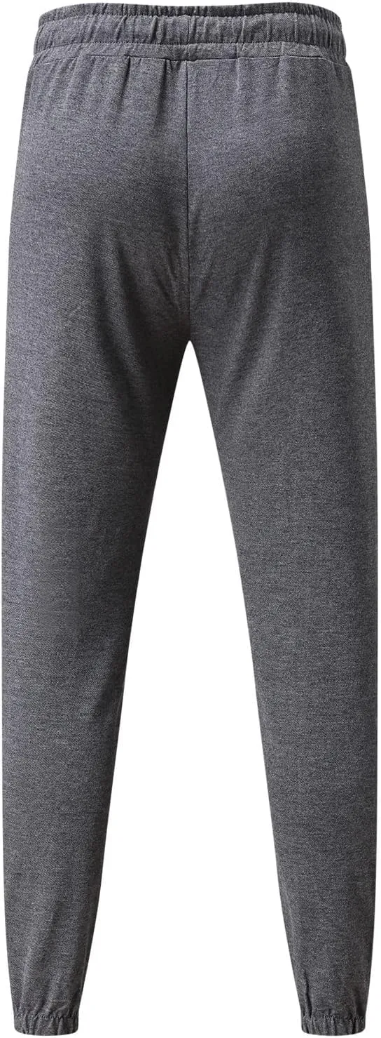 Cargo Pants for Men Relaxed Fit Stretch Elastic Waist Athletic Workout Jogger Pants Drawstring Sport Trousers Men's