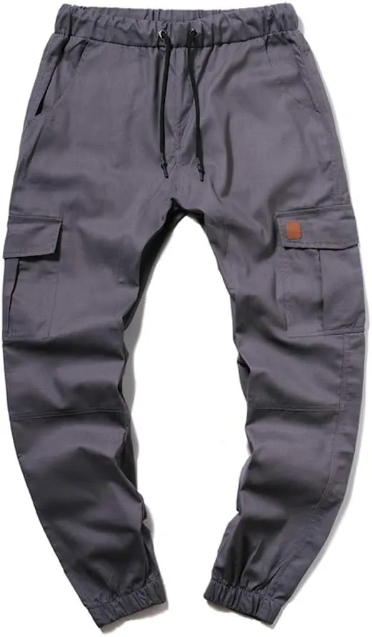 Cargo Pants for Men Relaxed Fit Sweatpants Stretch Elastic Waist Multiple Pockets Sports Pants Fitness Sports Trouser