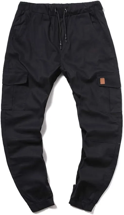 Cargo Pants for Men Relaxed Fit Sweatpants Stretch Elastic Waist Multiple Pockets Sports Pants Fitness Sports Trouser